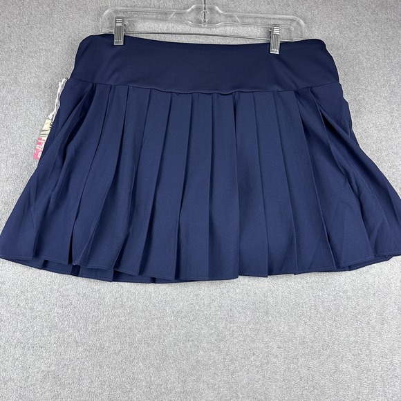 Tommy Bahama Skort Womens Large Blue Active Pleated Inner Shorts Golf Tennis NWT - Picture 8 of 9
